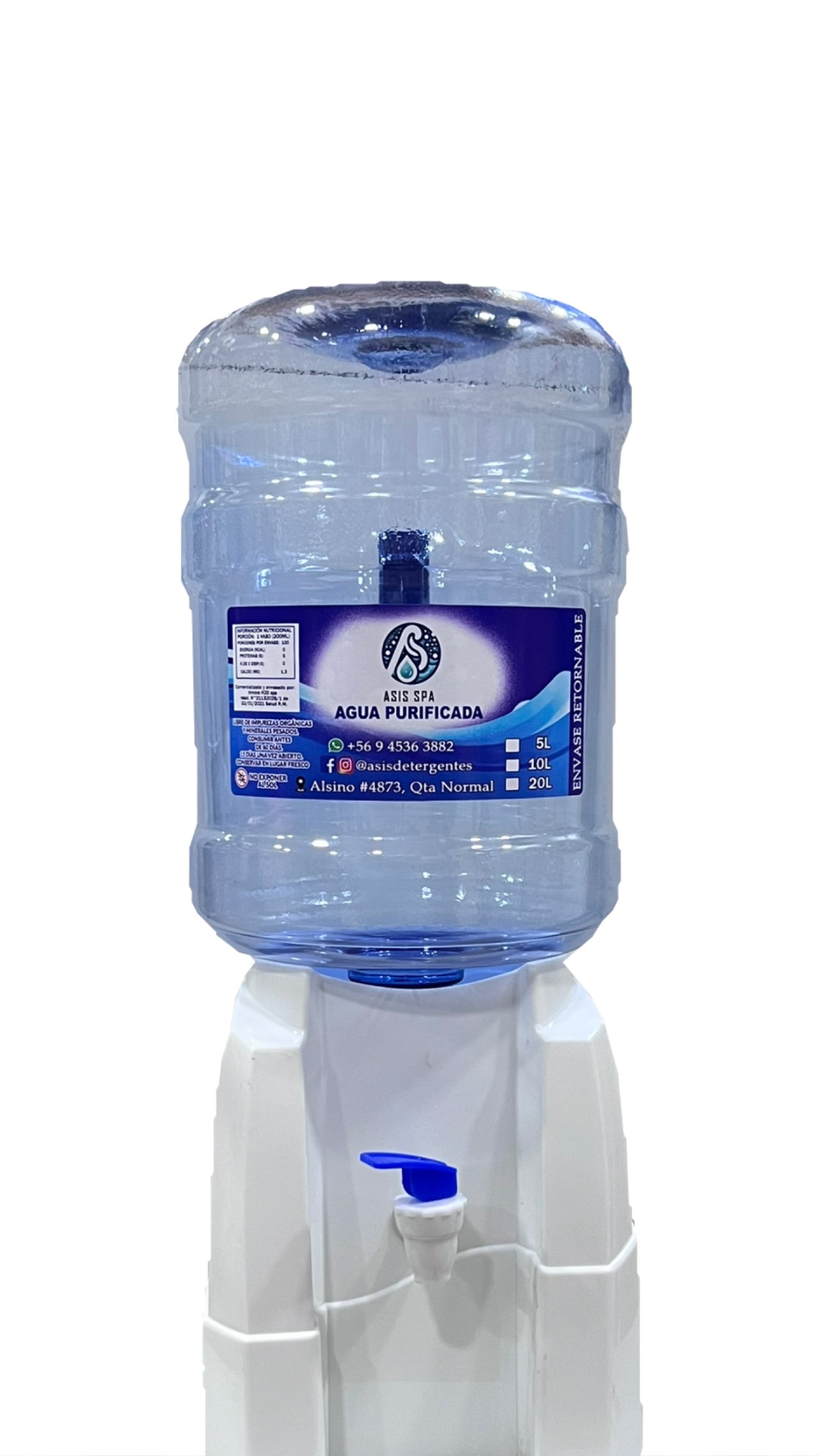 Agua purificada 10L